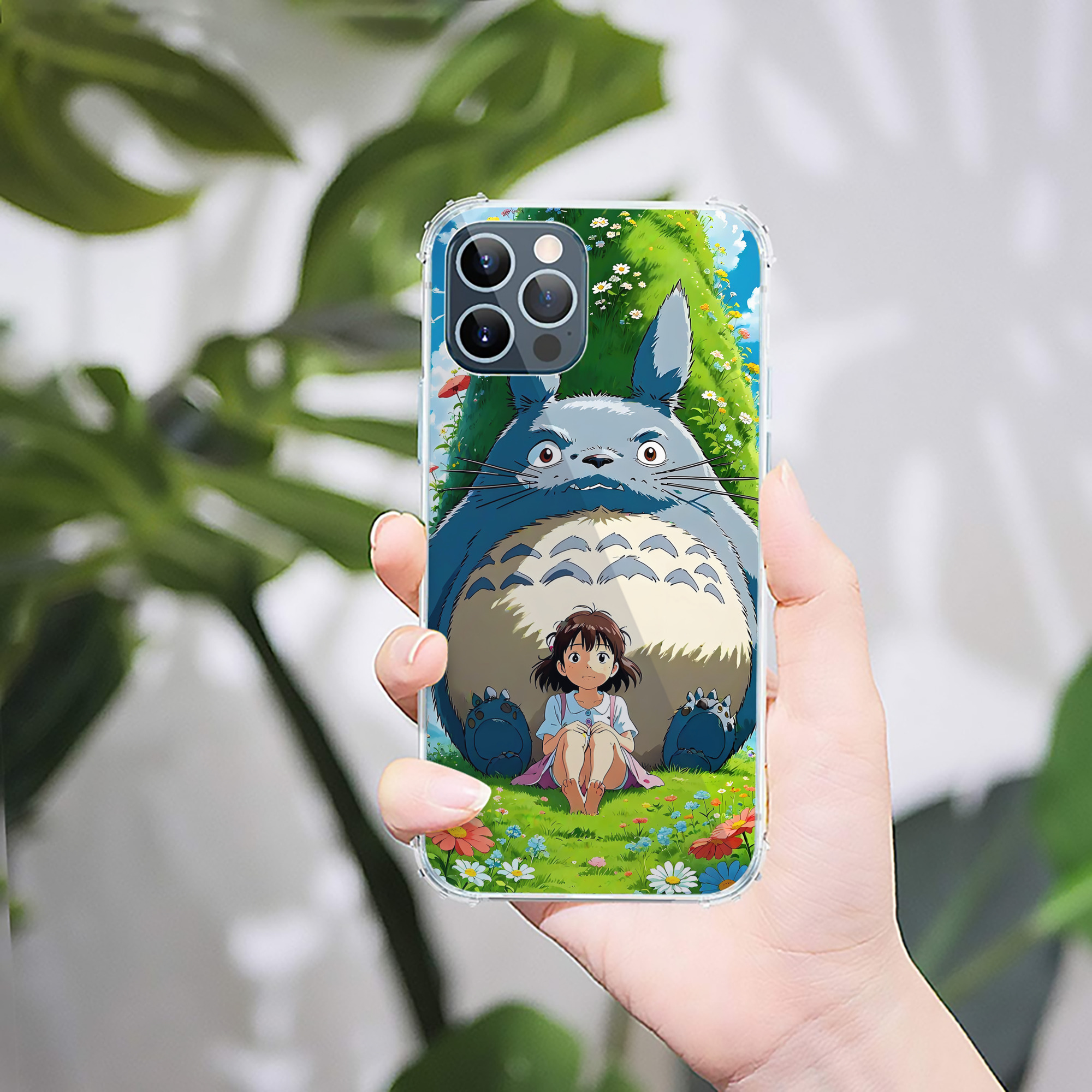（画像用） となりのトトロ 草壁メイ 草壁サツキ My Neighbor Totoro Satsuki Kusakabe Mei Kusakabe 【iPhone 12シリーズ対応】透明スマホケース（クリアソフトケース）